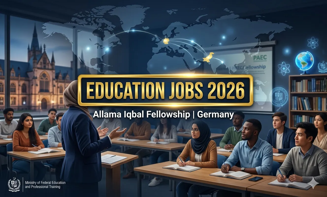 Education jobs 2026 Germany Allama Iqbal fellowship Pakistani professor teaching international students