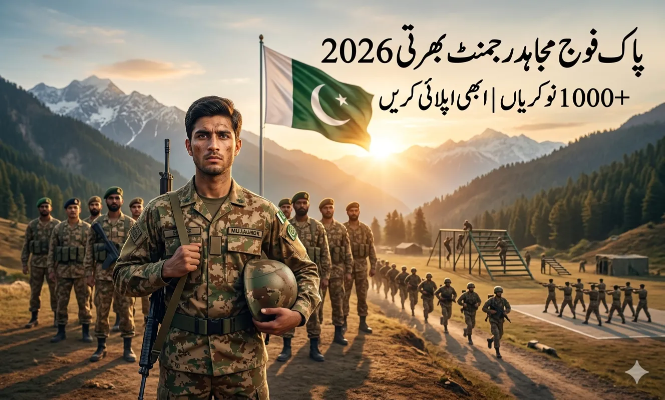 Pakistan Army Mujahid Regiment Jobs 2026 recruitment soldiers training Azad Kashmir