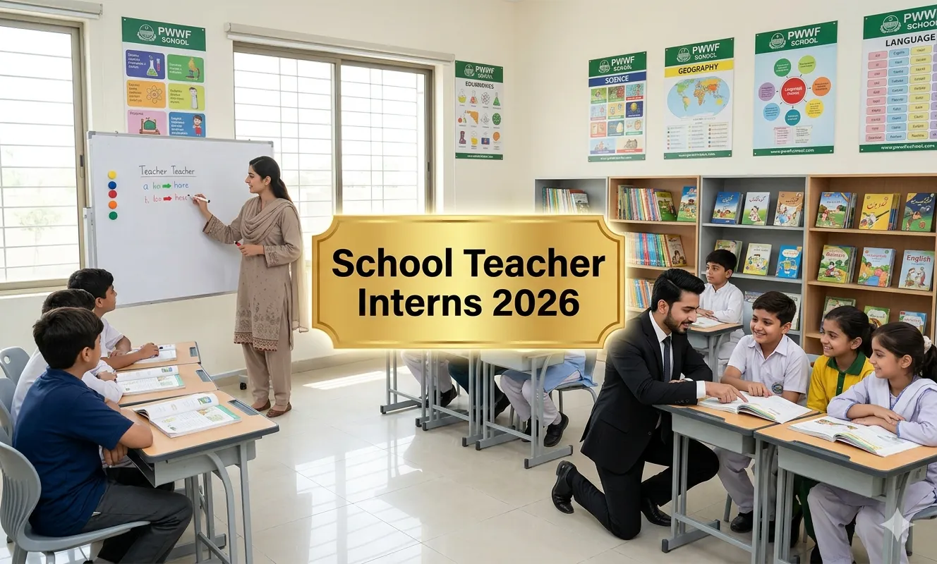 School Teacher Interns Jobs 2026 Multan Workers Welfare School Punjab stipend 50000 PKR